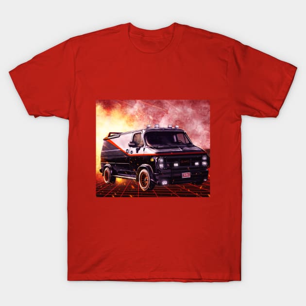 A-Team GMC Vandura T-Shirt by p1xer